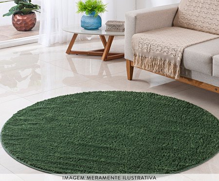 Tapete Redondo Classic Verde Musgo | Westwing
