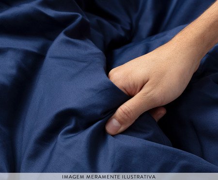 Capa de Edredom em Algodão Azul | Westwing