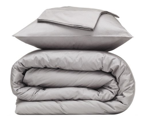 Capa de Edredom em Algodão Cinza, grey | WestwingNow