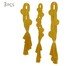 Trio de Adornos Curve, Chain & Kiss - Mostarda, Ambar | WestwingNow