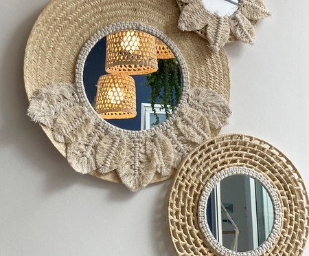 Composição de Espelhos Boho | Westwing