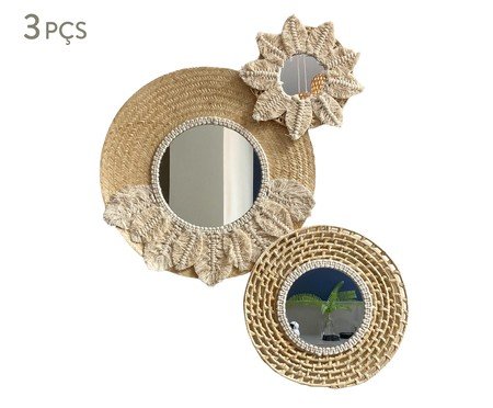Composição de Espelhos Boho | Westwing