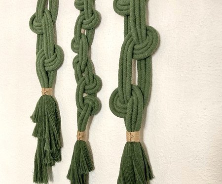 Trio de Adornos Curve, Chain & Style - Verde Musgo | Westwing