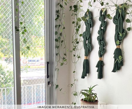 Trio de Adornos Curve, Chain & Style - Verde Musgo | Westwing