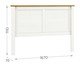 Cabeceira Timeless Branco/Freijó, white | WestwingNow