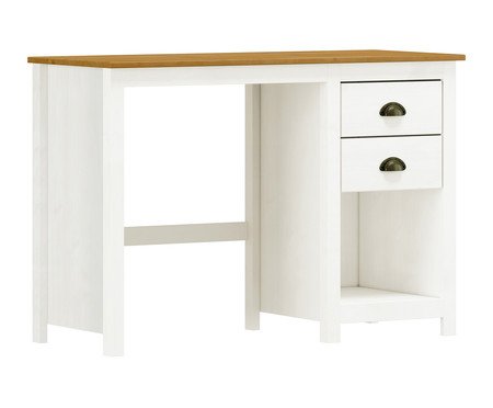Escrivaninha Authentic Branco/Freijó | Westwing