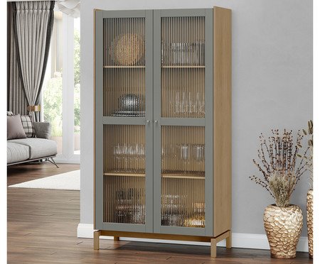 Cristaleira Comfort Oak/Ferrolack | Westwing