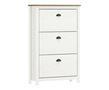 Sapateira Bold Branco/Freijó | Westwing