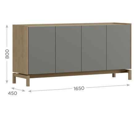 Balção Prestige Oak/Ferrolack | Westwing