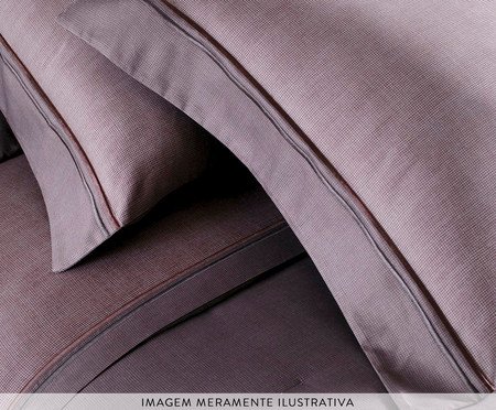 Jogo de Lençol Bud Vision Orion Estampado Bordô 300 fios | Westwing