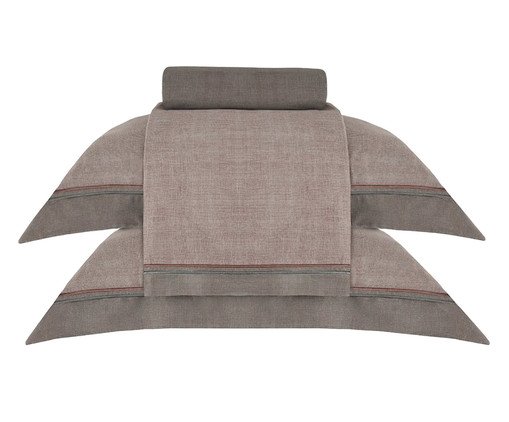 Jogo de Lençol Bud Vision Orion Estampado Bordô 300 fios, multicolor | WestwingNow