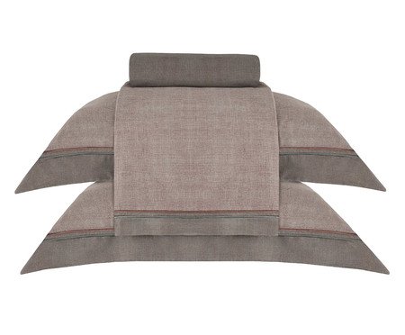 Jogo de Lençol Bud Vision Orion Estampado Bordô 300 fios | Westwing