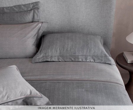 Jogo de Lençol Bud Vision Orion Estampado Chumbo 300 fios | Westwing