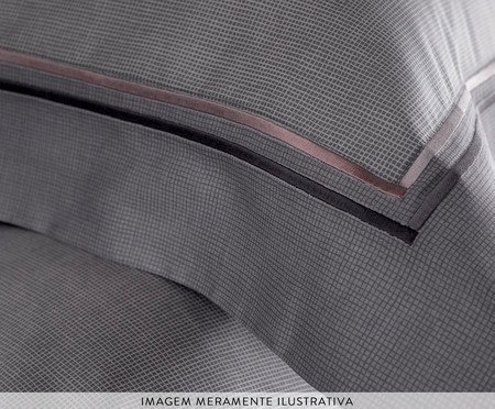 Jogo de Lençol Bud Vision Orion Estampado Chumbo 300 fios | Westwing