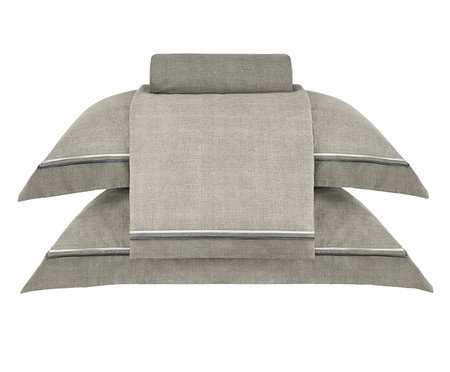 Jogo de Lençol Bud Vision Orion Estampado Chumbo 300 fios | Westwing