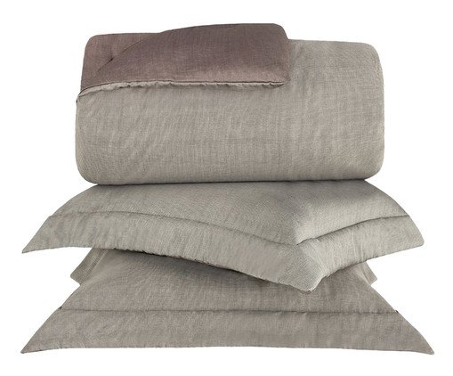 Jogo de Cobre-Leito Bud Vision Orion Estampado Chumbo e Bordô 300 fios, multicolor | WestwingNow