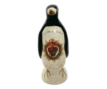 Adorno Pinguim De Geladeira Sagrado Coração Preto | Westwing