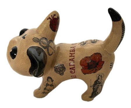 Adorno Gato Inked Miau Olé Bege | Westwing