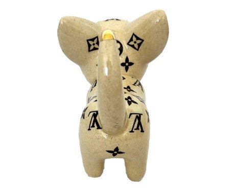 Adorno Gato Inked Miau Louis Vuitton Bege | Westwing