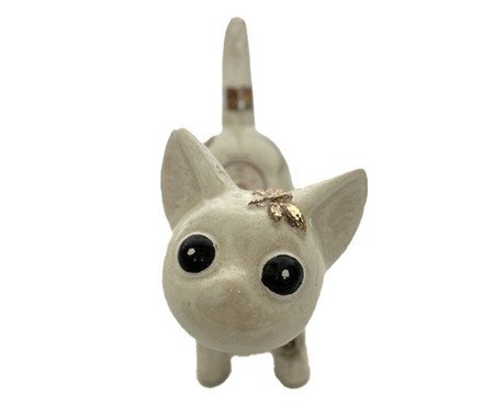 Adorno Gato Inked Miau Romance Bege | Westwing