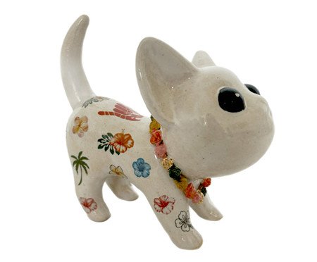 Adorno Gato Inked Miau Aloha Bege | Westwing