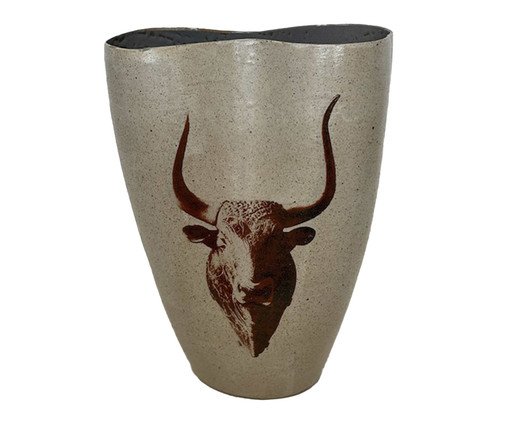 Vaso Infinito Minotauro Cerâmica Bege, beige | WestwingNow