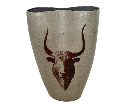 Vaso Infinito Minotauro Cerâmica Bege | Westwing