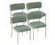 Conjunto 4 Cadeiras Slim Sarja Sálvia e Oliva, green | WestwingNow