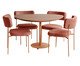 Jogo de Mesa de Jantar Orgânica Terracota Slim Bouclé Terracota, Terracotta | WestwingNow