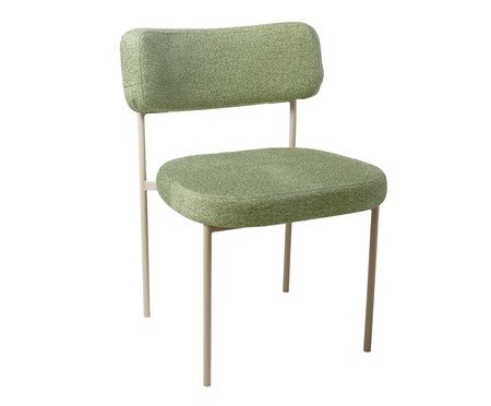 Conjunto 4 Cadeiras Slim Bouclé Chá Verde e Taupe | Westwing