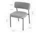 Cadeira Slim Sarja Cinza e Preto, grey | WestwingNow