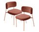 Conjunto 2 Cadeiras Slim Bouclé Terracota, Terracotta | WestwingNow