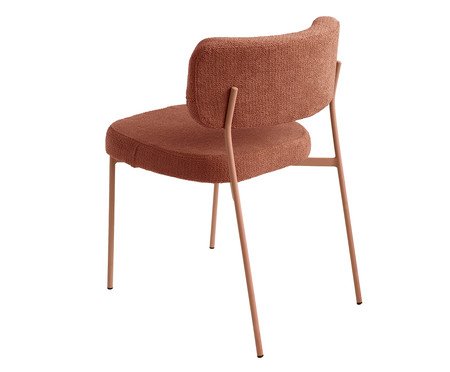 Cadeira Slim Bouclé Terracota | Westwing