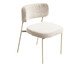 Conjunto 2 Cadeiras Slim Bouclé Off White e Taupe, white | WestwingNow