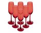 Jogo de Taças para Champanhe Gourmet Vermelho, red | WestwingNow
