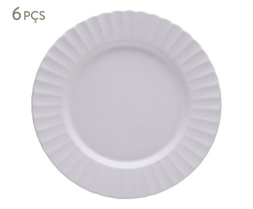 Jogo de Pratos Raso Gerbera Branco, white | WestwingNow