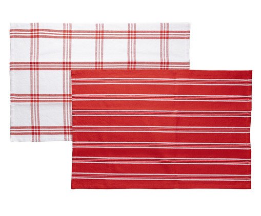 Jogo de Panos para Prato Verona Vermelho, red | WestwingNow