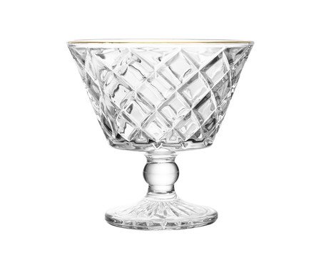 Taça para Sorvete com Fio Dourado Diamante | Westwing