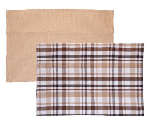 Jogo de Panos para Prato Verona Marrom, brown | WestwingNow