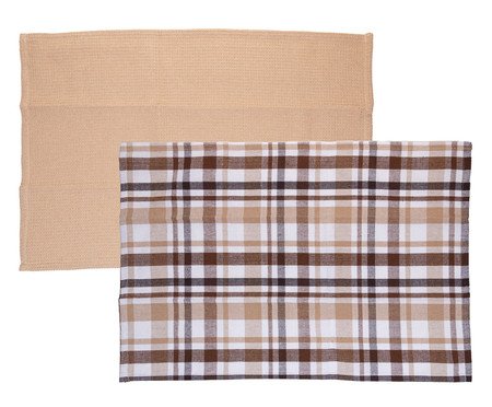 Jogo de Panos para Prato Verona Marrom | Westwing