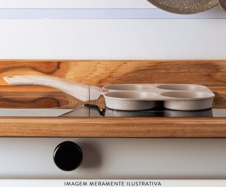 Frigideira de Indução com Cavidades Granito Chef Bege | Westwing