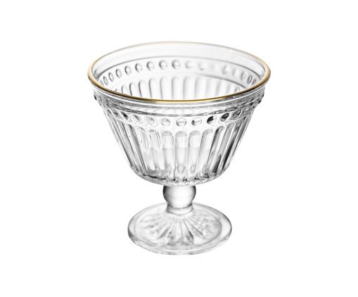 Taça para Sorvete com Fio Dourado Empire, transparent | WestwingNow