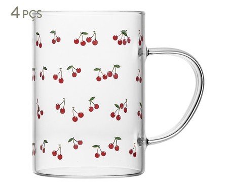 Jogo de Canecas Cherry | Westwing
