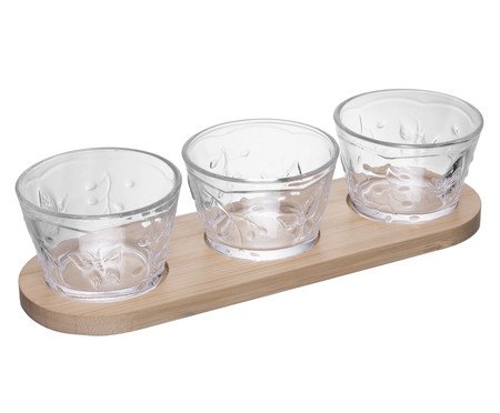 Jogo de Bowls com Suporte New Butterfly | Westwing