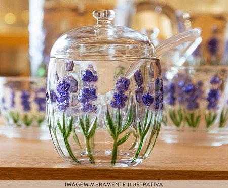 Açucareiro Lavanda Hand Painting | Westwing