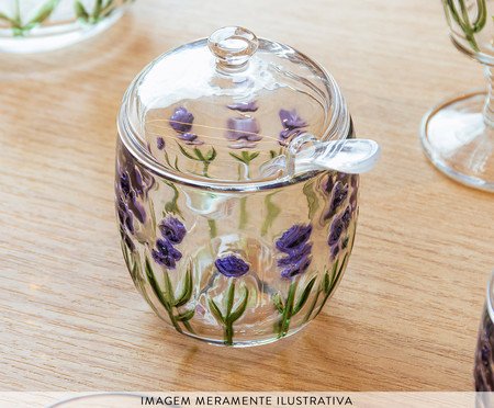 Açucareiro Lavanda Hand Painting | Westwing