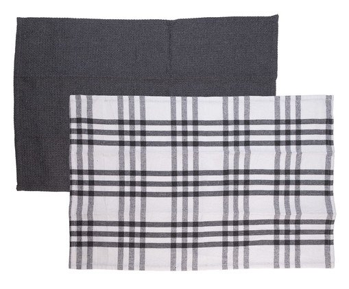 Jogo de Panos para Prato Verona Cinza, grey | WestwingNow