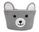 Cesta Bear Cinza, grey | WestwingNow