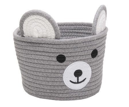 Cesta Bear Cinza | Westwing