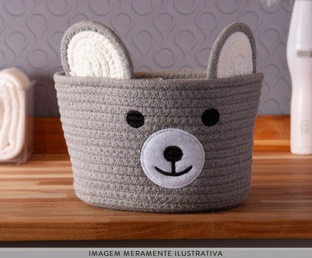 Cesta Bear Cinza | Westwing